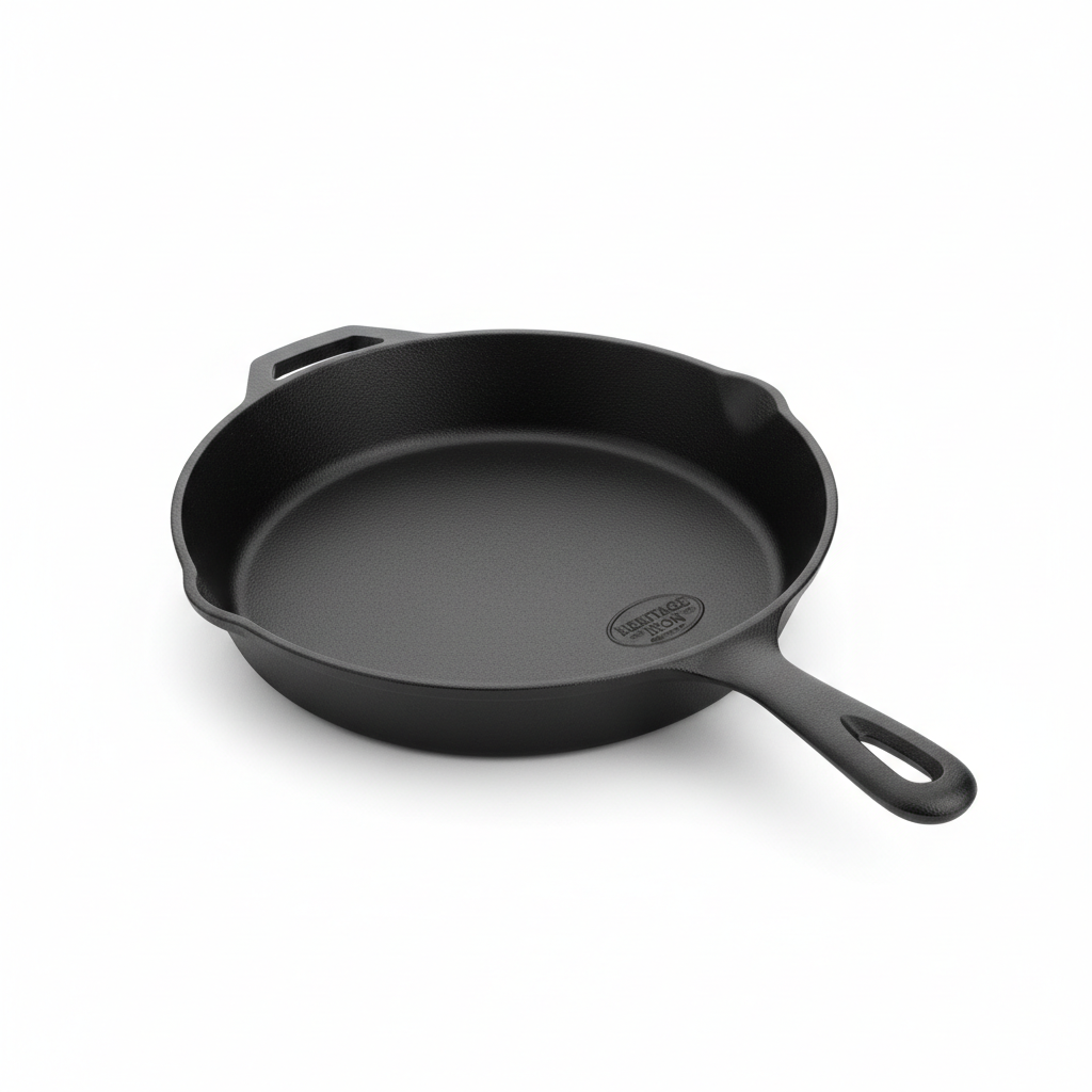Pre-seasoned 12-inch cast iron skillet